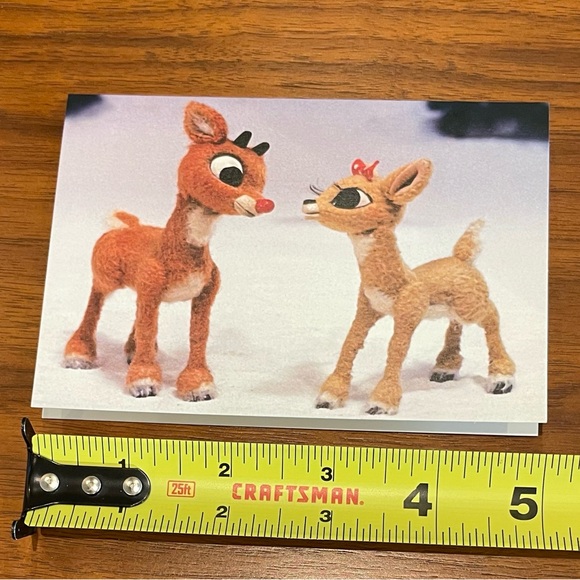 Vintage Rudolph the Red Nose Reindeer holiday cards. Galison 1992: New - Picture 8 of 14